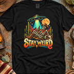 Stay Weird Skeleton UFO T-Shirt