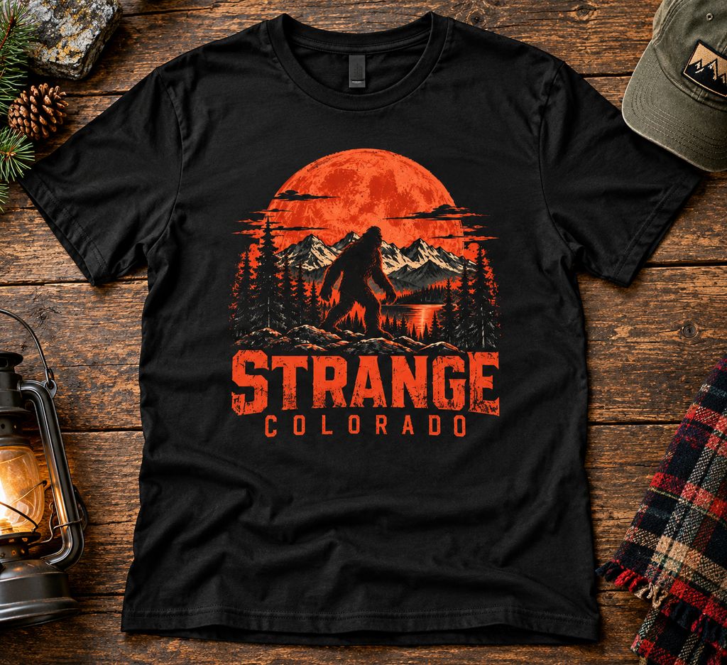 Strange Colorado Mountain Graphic T-Shirt