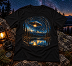 Galaxy Mountain Lake T-Shirt