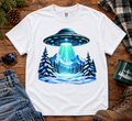 UFO  Winter Forest T-Shirt