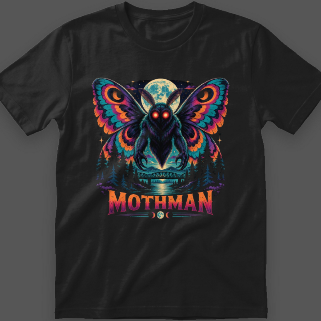 Mothman neon Graphic T-Shirt