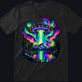 Neon UFO Abduction T-Shirt